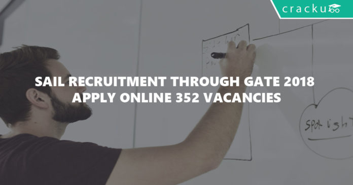 SAIL recruitment through GATE 2018