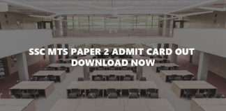 SSC MTS Paper 2 Admit Card out