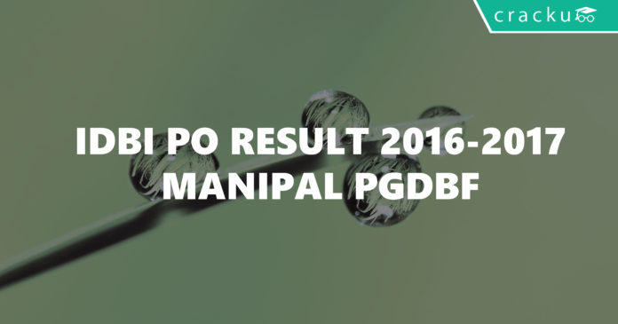 IDBI PO result 2016-2017