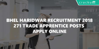 BHEL Haridwar Recruitment 2018 271 Trade Apprentice Posts Apply Online-01