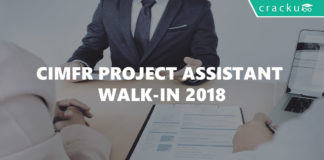 CIMFR Project Assistant Walk-In 2018-01