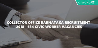 Collector Office Karnataka Recruitment 2018 - 634 Civic worker Vacancies-01