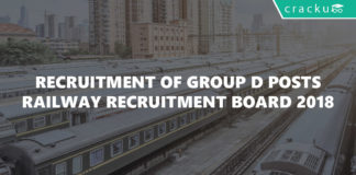 Recruitment of Group D Posts-Railway Recruitment Board 2018