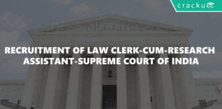 Recruitment of Law Clerk-cum-Research Assistant-SUPREME COURT OF INDIA