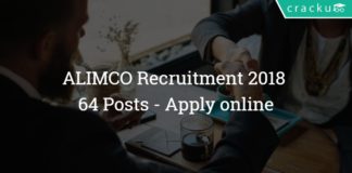 ALIMCO Recruitment 2018 - 64 Posts - Apply online