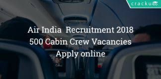 Air India Recruitment 2018 – Apply Online for 500 Cabin Crew Posts