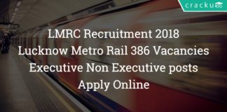 Lucknow Metro Rail Recruitment 2018- Asst Manager,JE,SCTO – 386 Posts – Apply Online