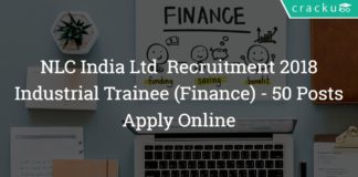 NLC India Ltd Recruitment 2018 - Industrial Trainee (Finance) – 50 Posts