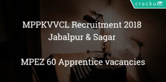 MPPKVVCL recruitment 2018 Jabalpur & Sagar - MPEZ 60 Apprentice vacancies