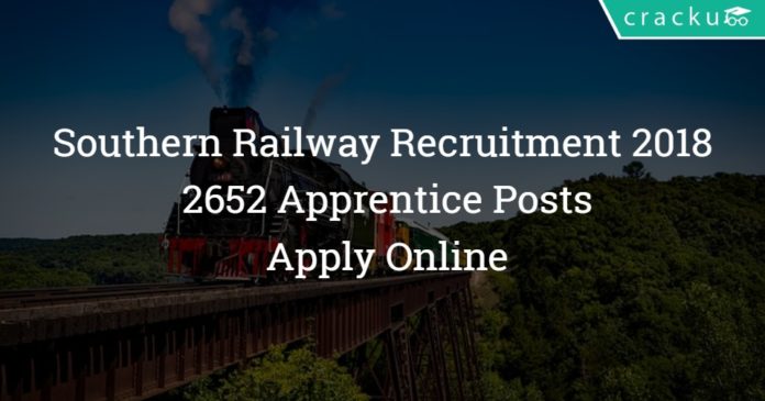 Southern Railway Recruitment 2018 - 2652 Apprentice Posts - Apply Online