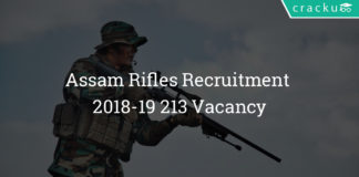 Assam Rifles Recruitment 2018-19 - Apply for 213 Vacancy - compassionate ground appointments