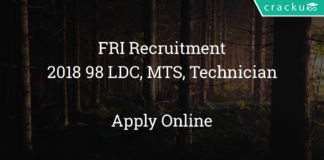 FRI Recruitment 2018 - Apply Online for 98 LDC, MTS, Technician & other posts
