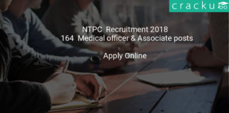 ntpc recruitment 2018 - Apply online for 164 Trainee, Medical officer & Associate posts