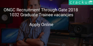 ongc recruitment through gate 2018 apply online - 1032 Graduate Trainee vacancies