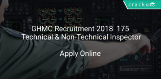 ghmc recruitment 2018 - Apply online for 175 Technical & Non-Technical Work Inspector