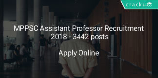 mppsc assistant professor recruitment 2018 - Apply online 3442 posts