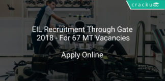 eil recruitment through gate 2018 - Apply online for 67 MT vacancies