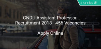 gndu assistant professor recruitment 2018 - Apply online 456 vacancies