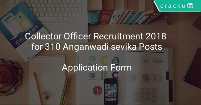 Collector Officer Recruitment 2018 - Application form for 310 Anganwadi sevika, Anganwadi sahayika