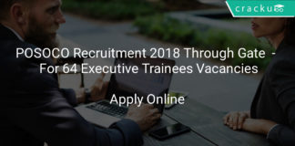 POSOCO Recruitment 2018 - Apply Online For 64 Executive Trainees Vacancies