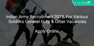 [:en]Indian Army Recruitment 2018 Apply Online For Various Soldiers General Duty, Soldiers Technical & Other Vacancies[:]