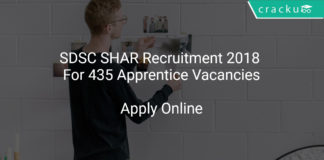 SDSC SHAR Recruitment 2018 Apply Online For 435 Apprentice Vacancies