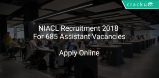 NIACL Recruitment 2018 Apply Online For 685 Assistant Vacancies