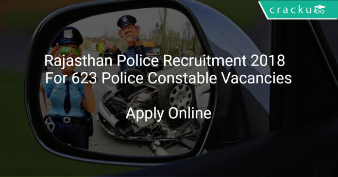 Rajasthan Police Recruitment 2018 Apply Online For 623 Police Constable Vacancies