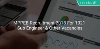 MPPEB Recruitment 2018 Apply Online For 1021 Sub Engineer & Other Vacancies