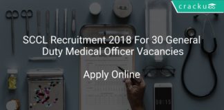 SCCL Recruitment 2018 Apply Online For 30 General Duty Medical Officer Vacancies