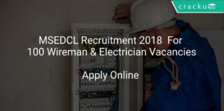 MSEDCL Recruitment 2018 Apply Online For 100 Wireman & Electrician Vacancies