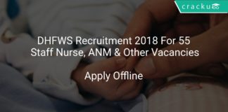DHFWS Recruitment 2018 Apply Offline For 55 Staff Nurse, ANM & Other Vacancies