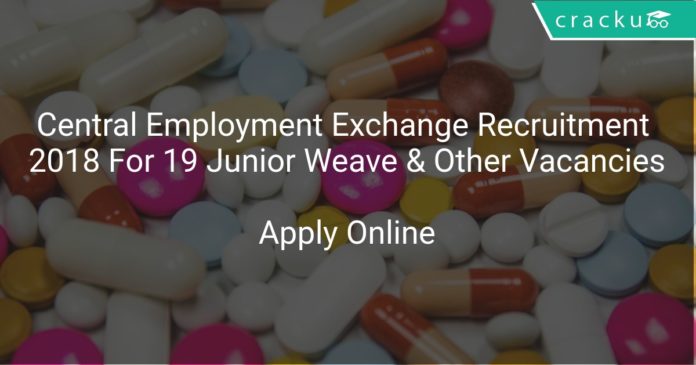 Central Employment Exchange Recruitment 2018 Apply Offline For 19 Junior Weave & Other Vacancies