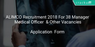 ALIMCO Recruitment 2018 Application Form For 38 Manager, Medical Officer & Other Vacancies
