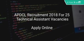 APDCL Recruitment 2018 Apply Offline For 25 Technical Assistant Vacancies