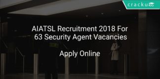 AIATSL Recruitment 2018 Apply Online For 63 Security Agent Vacancies