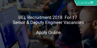 BEL Recruitment 2018 Apply Online For 17 Senior & Deputy Engineer Vacancies