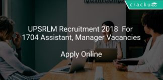 UPSRLM Recruitment 2018 Apply Online For 1704 Assistant, Manager Vacancies