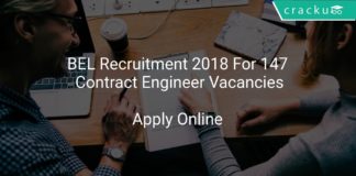 BEL Recruitment 2018 Apply Online For 147 Contract Engineer Vacancies