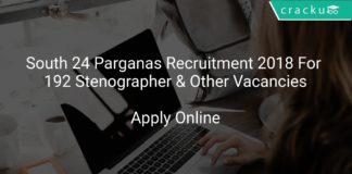South 24 Parganas Recruitment 2018 Apply Online For 192 Stenographer & Other Vacancies