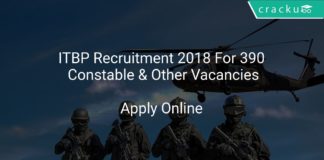 ITBP Recruitment 2018 Apply Online For 390 Constable & Other Vacancies