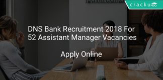 DNS Bank Recruitment 2018 Apply Online For 52 Assistant Manager Vacancies