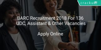 BARC Recruitment 2018 Apply Online For 136 UDC, Assistant & Other Vacancies