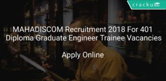 MAHADISCOM Recruitment 2018 Apply Online For 401 Diploma Graduate Engineer Trainee Vacancies