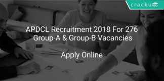 APDCL Recruitment 2018 Apply Online For 276 Group-A & Group-B Vacancies
