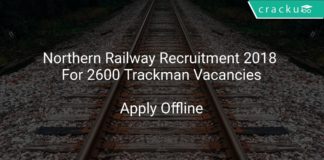 Northern Railway Recruitment 2018 Apply Offline For 2600 Trackman Vacancies