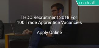 THDC Recruitment 2018 Apply Online For 100 Trade Apprentice Vacancies