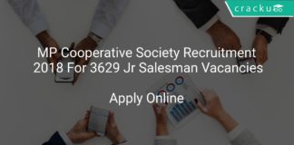 MP Cooperative Society Recruitment 2018 Apply Online For 3629 Jr Salesman Vacancies
