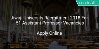 Jiwaji University Recruitment 2018 Apply Online For 51 Assistant Professor Vacancies