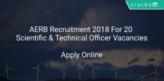 AERB Recruitment 2018 Apply Online For 20 Scientific Officer & Technical Officer Vacancies